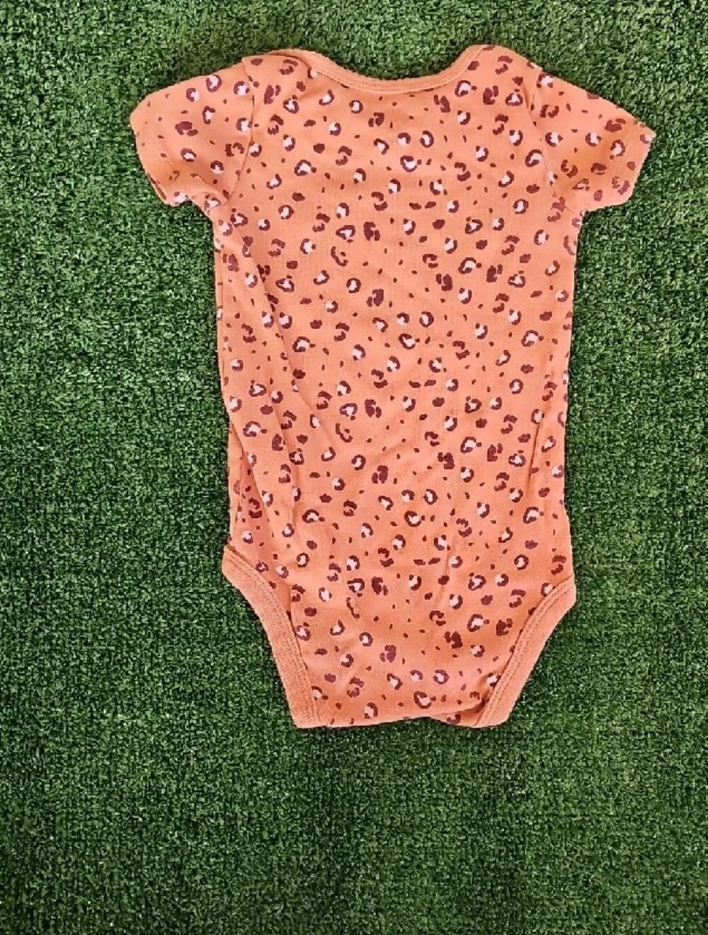 Old Navy/Carter's Leopard Print Baby Bodysuit with Distressed Denim Shorts